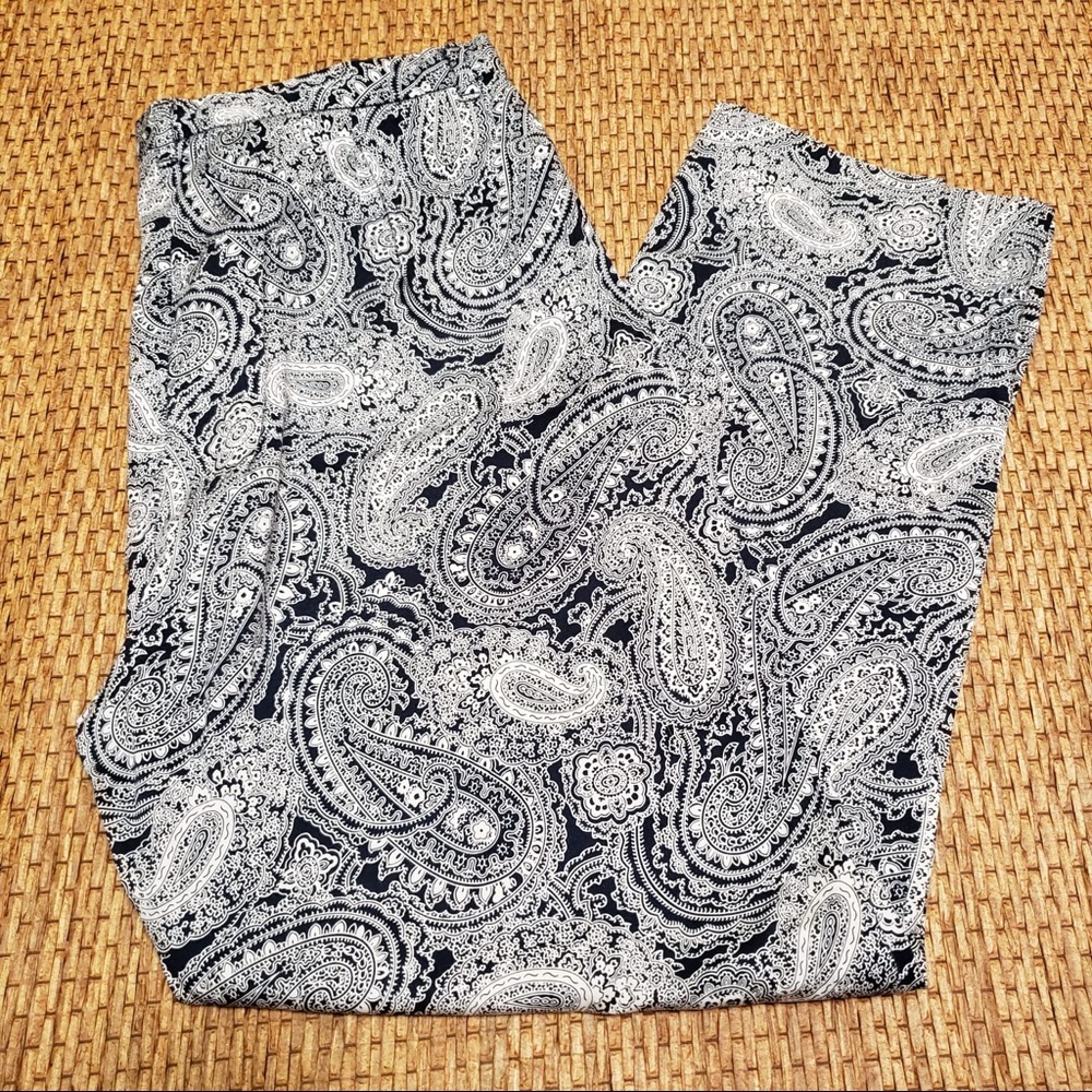 Ralph Lauren Paisley Floral Capri Cropped Pants